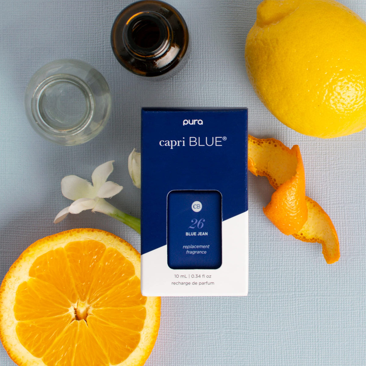 Capri Blue Pura app-controlled diffuser refill enables smart fragrance control.