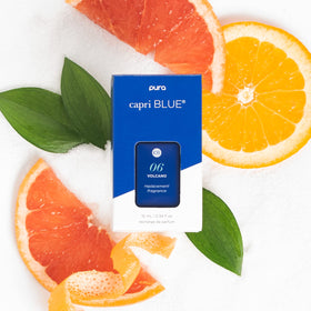 Capri Blue Pura refill vial close-up showing floral notes