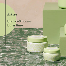 Capri Blue soy wax candle jar delivers long burn and refined decor.