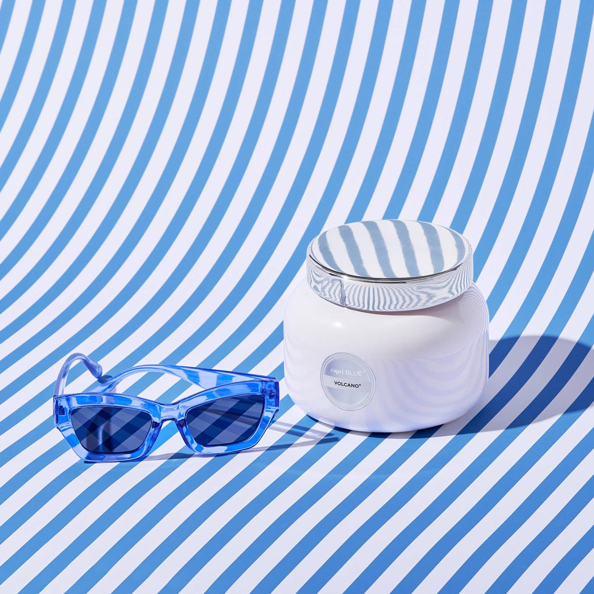 Capri Blue Volcano three-wick burn for even fragrance diffusion