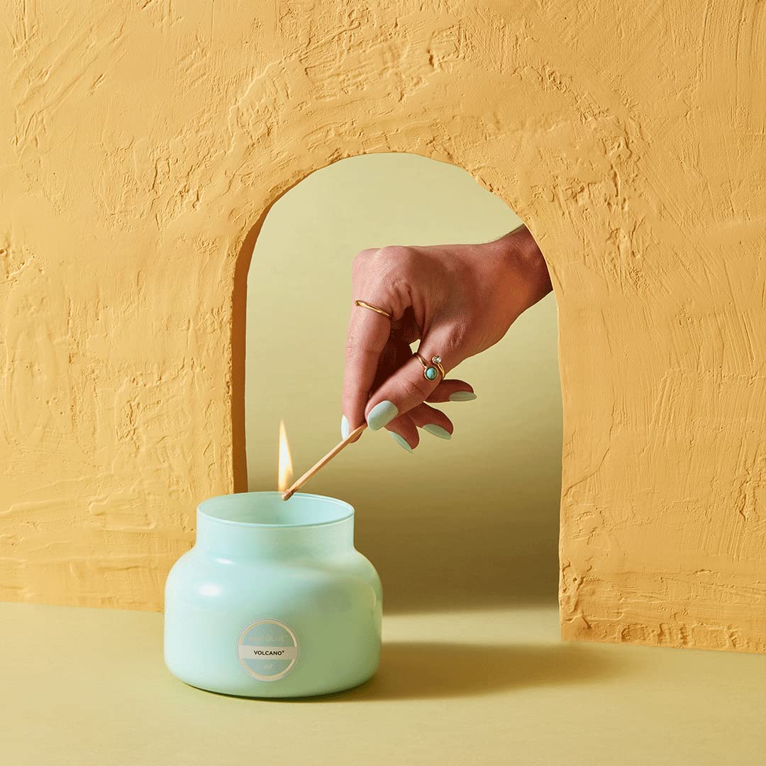 Capri Blue Volcano Aqua fragrance evokes tropical nights and citrus
