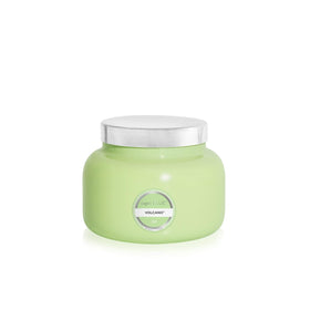 Capri Blue Volcano Iced Matcha Green candle in a signature jar, long-lasting fragrance for living spaces