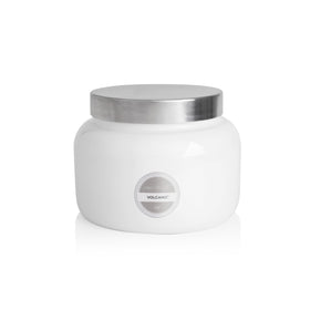 Capri Blue Volcano jumbo white jar candle enhances large rooms