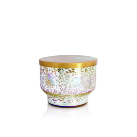 Capri Blue Mercury Iridescent inverted jar candle, Volcano scent, for vibrant home fragrance.