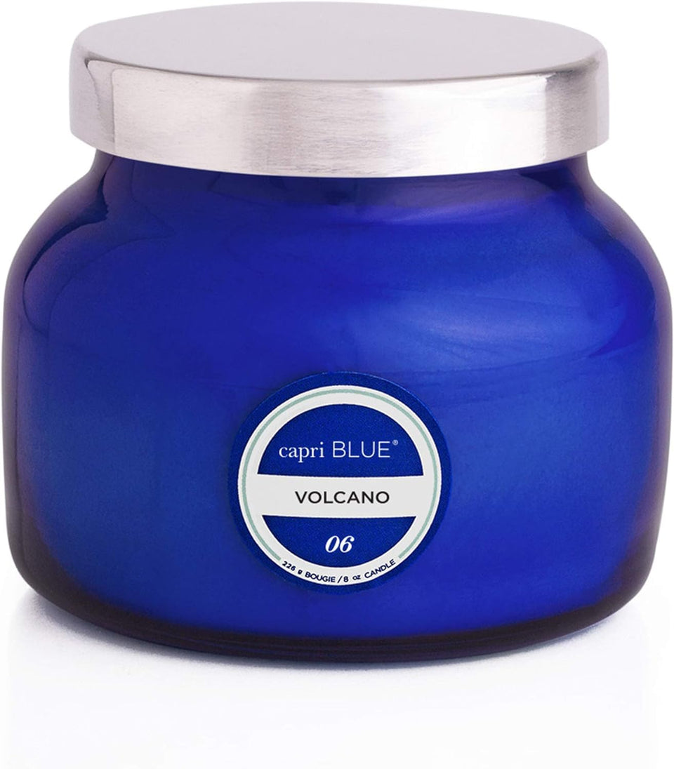 Capri Blue Volcano petite jar front view for chic decor