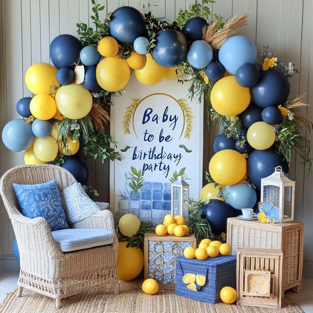 Captank 5in lemon yellow balloons for bright focal points