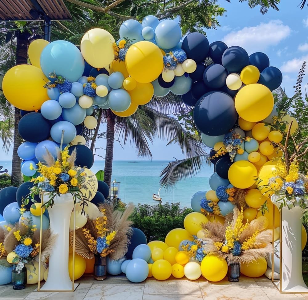 Captank 5in navy blue balloons for chic party accents