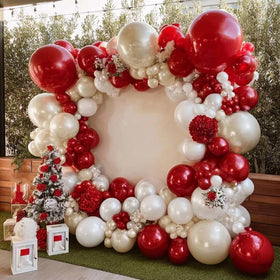Captank DIY balloon setup for a festive party backdrop
