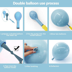 Captank baby pink double-stuffed balloons bring soft charm to showers.