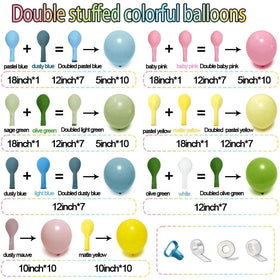 Captank dusty blue 12in balloons add subtle contrast and arch stability.