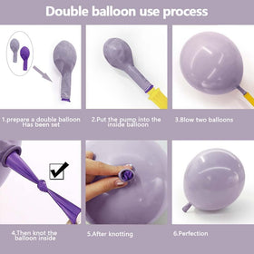 Captank pearl purple balloons add elegant texture to decor