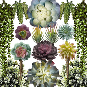 caqpo artificial succulents 15-pack in varied sizes for versatile home decor.