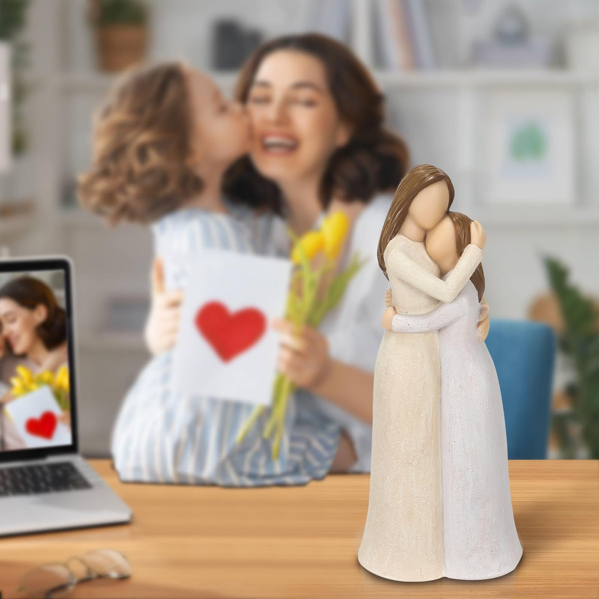 Carracci home decor figurine; ideal tabletop display to brighten living spaces.