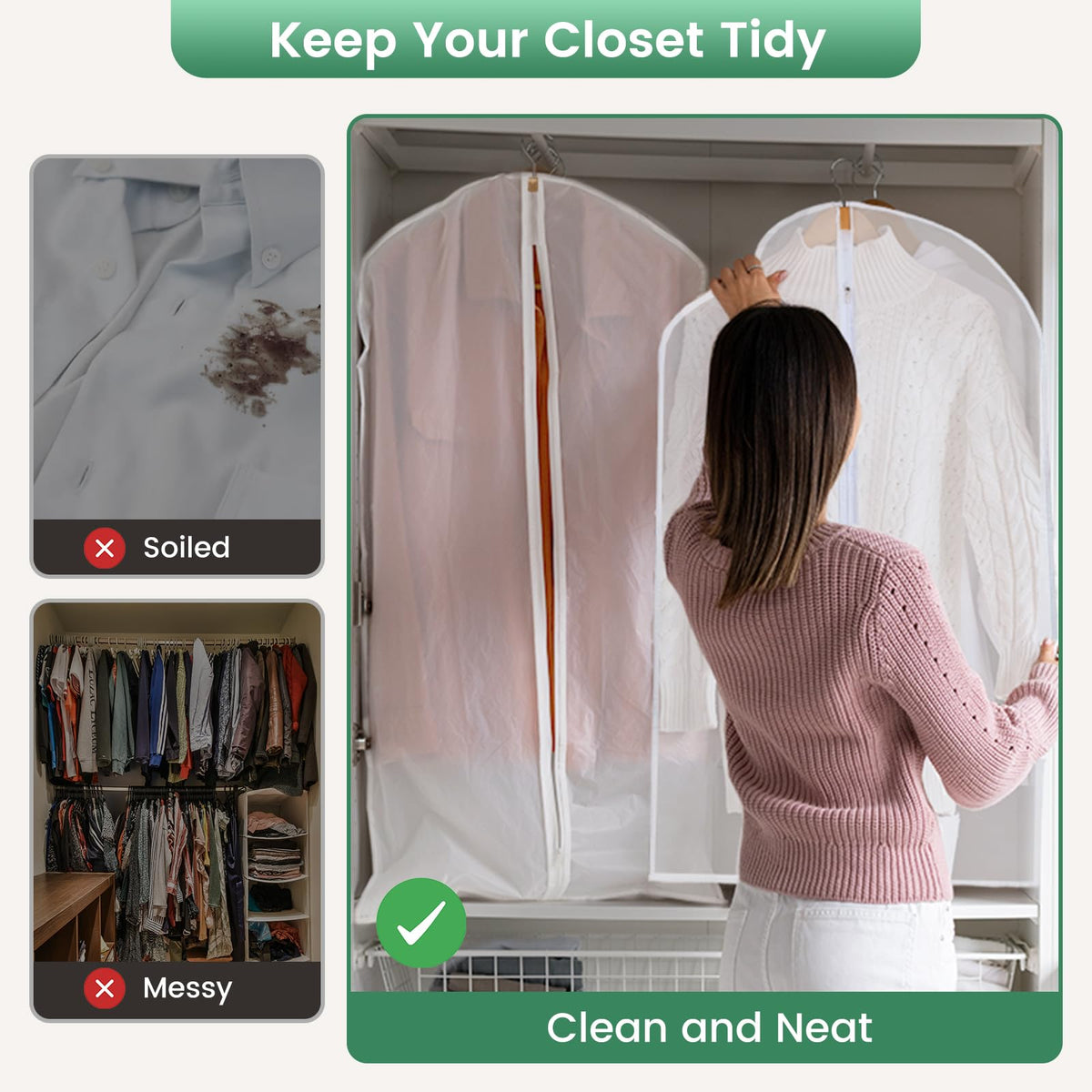 Great for travel—sturdy, lightweight storage when packing outfits.