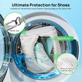 Carefree Finds adjustable shoe trees maintain shape for better cleaning and reduced crush.