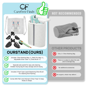 Carefree Finds 2000+ bristles deliver deep cleaning simulating hand washing.