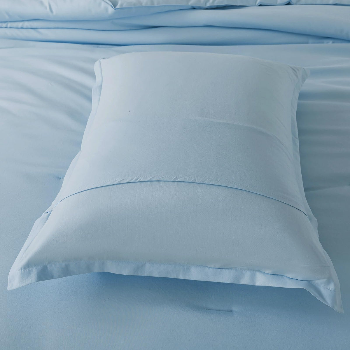 Caressma easy-care design allows cold wash and low-dry cycles to maintain fluff.