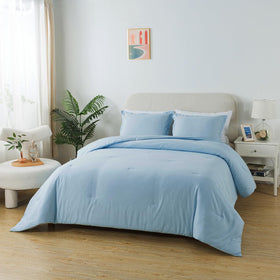 Caressma ultra-soft microfiber inner filling delivers lightweight fluff.