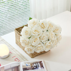 Carlita's Blooms long-stem roses used for chair decorations