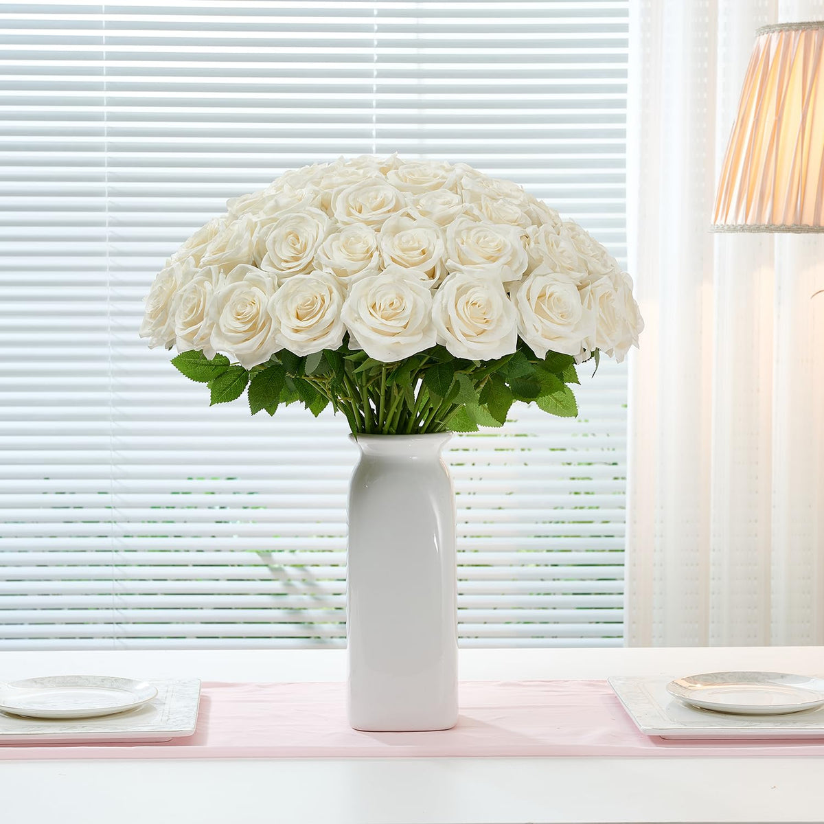 Carlita's Blooms roses decorating doors and walls with elegant flair