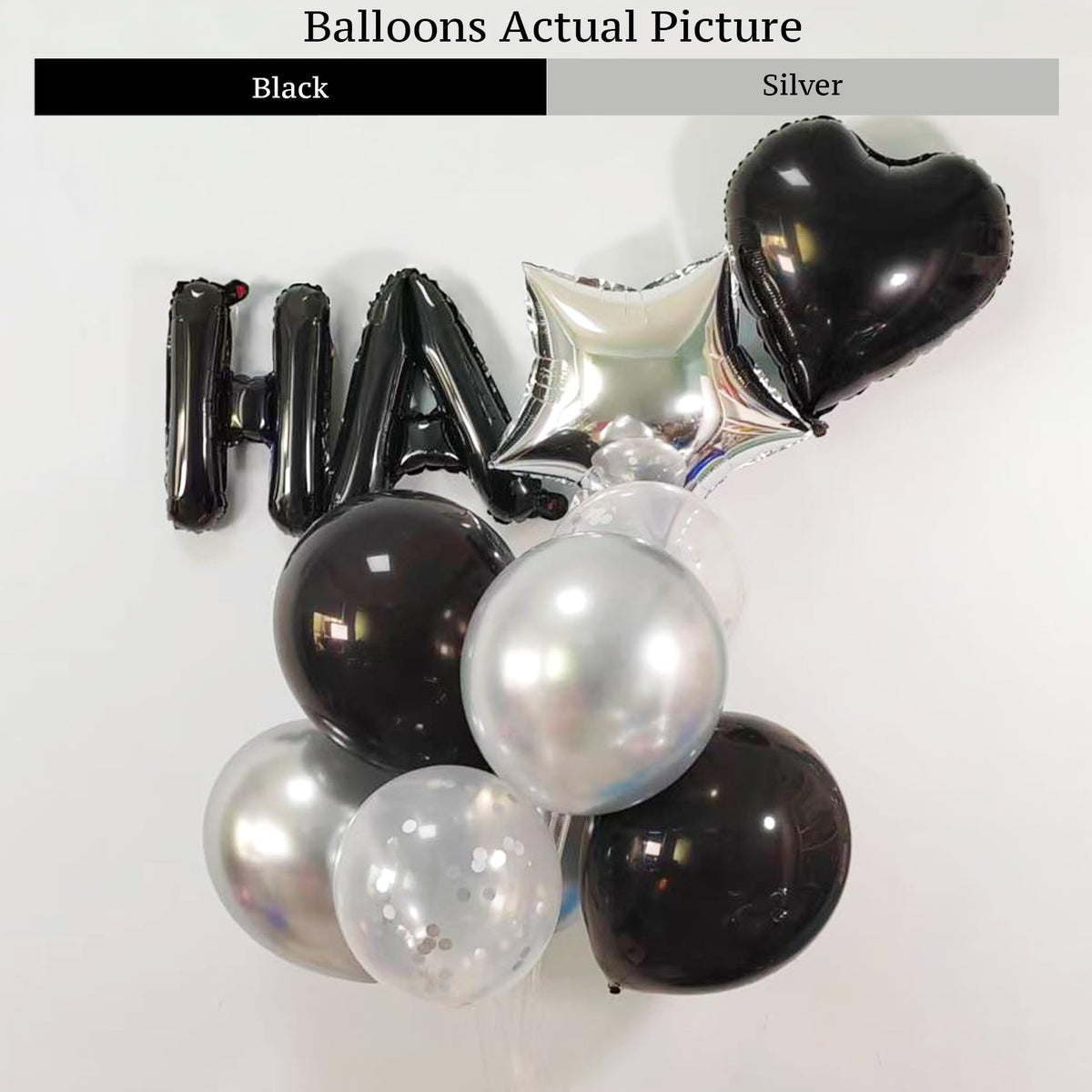 Carnira Happy Birthday banner foil creates a bold focal point for photos.
