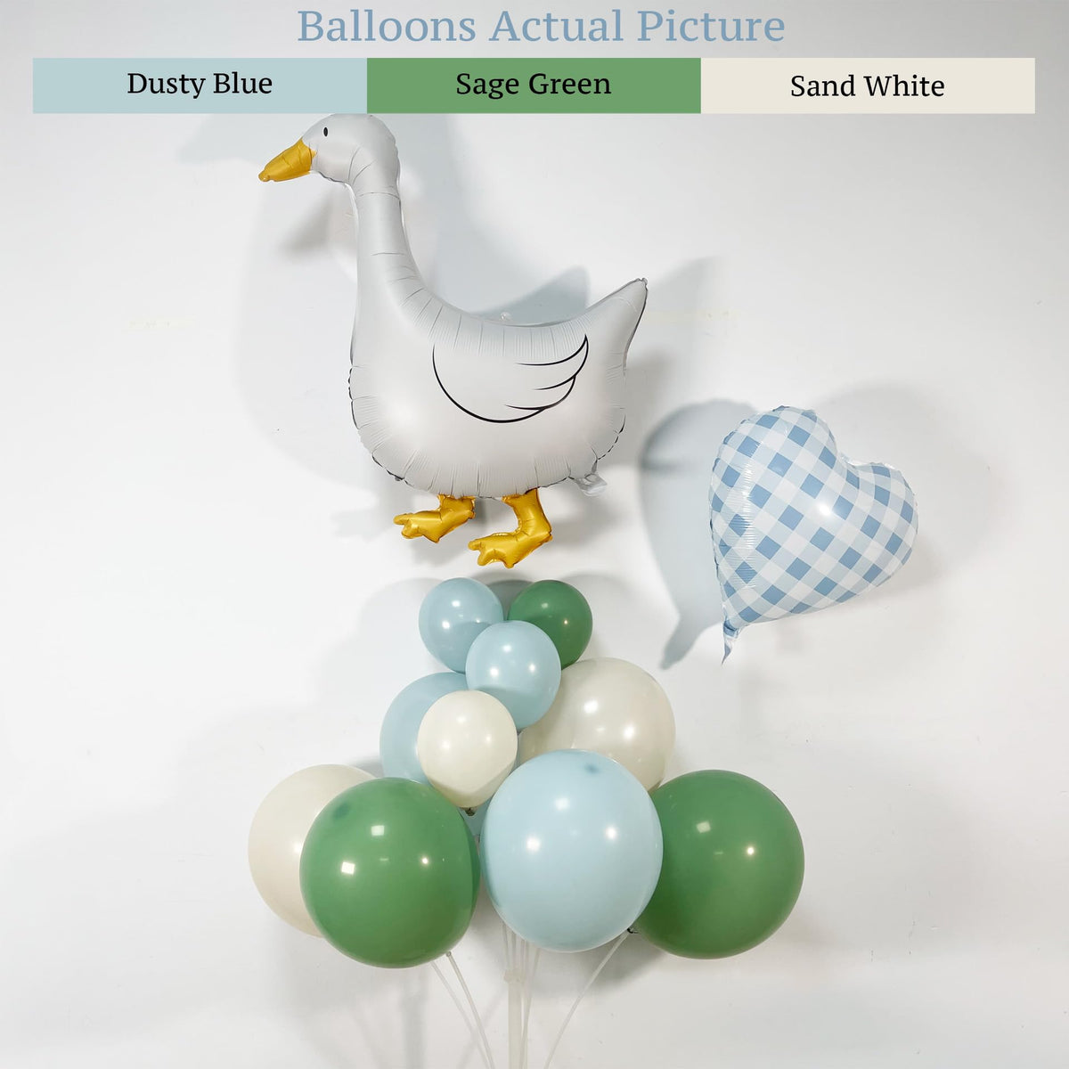 Carnira pastel balloon arch ready for baby shower backdrop