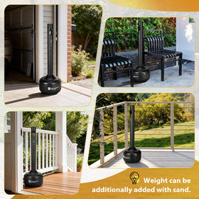 CAROD steel trash receptacle versatile for backyards patios garages and driveways