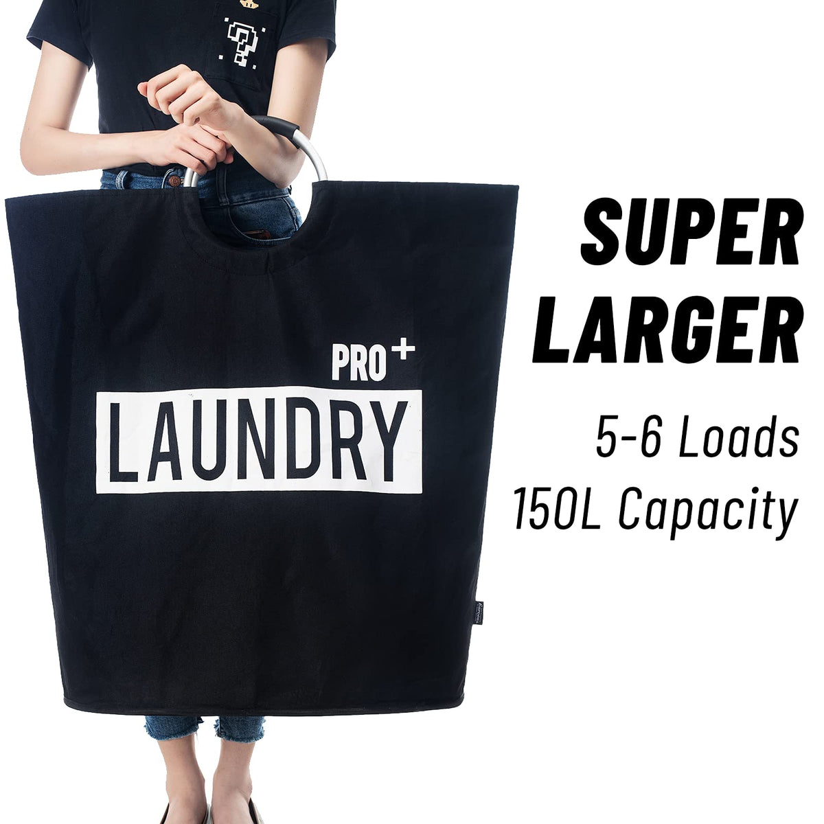 Caroeas foldable laundry basket flat storage for compact spaces