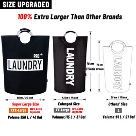 Caroeas laundry basket with waterproof oxford fabric emphasizes odor resistance