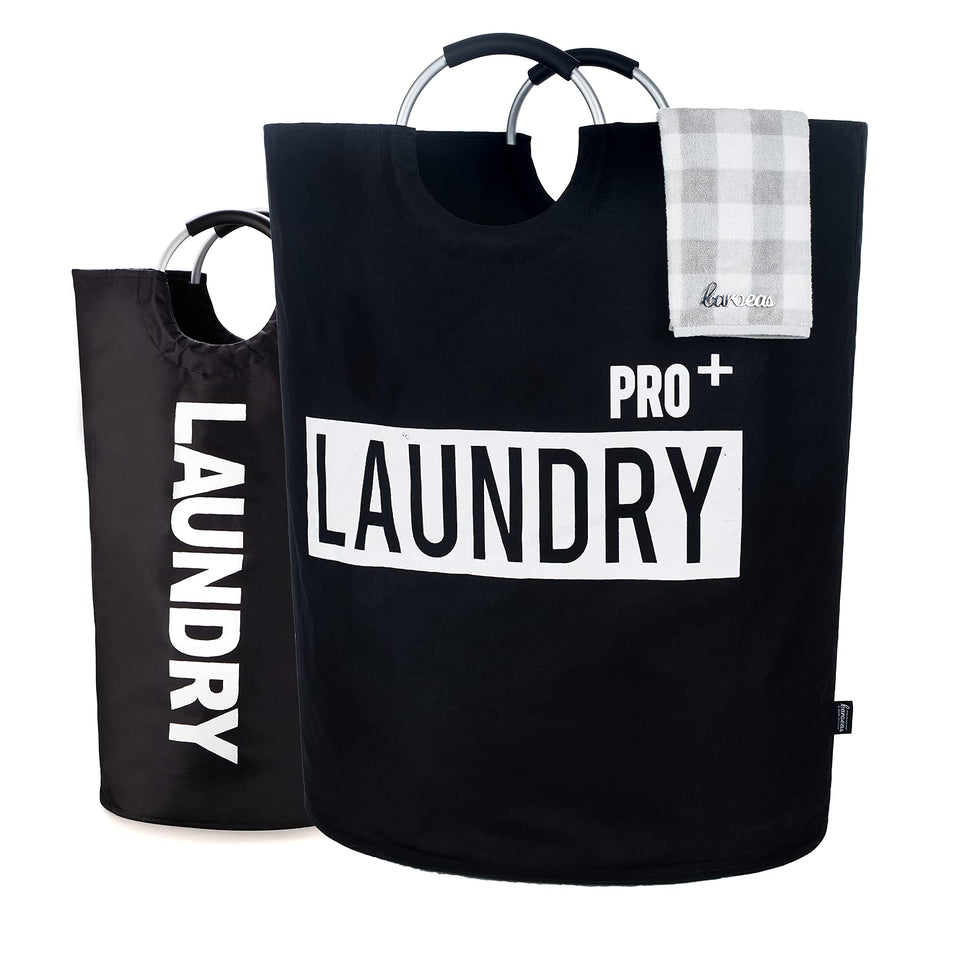 Caroeas laundry basket front view highlighting spacious 150L capacity