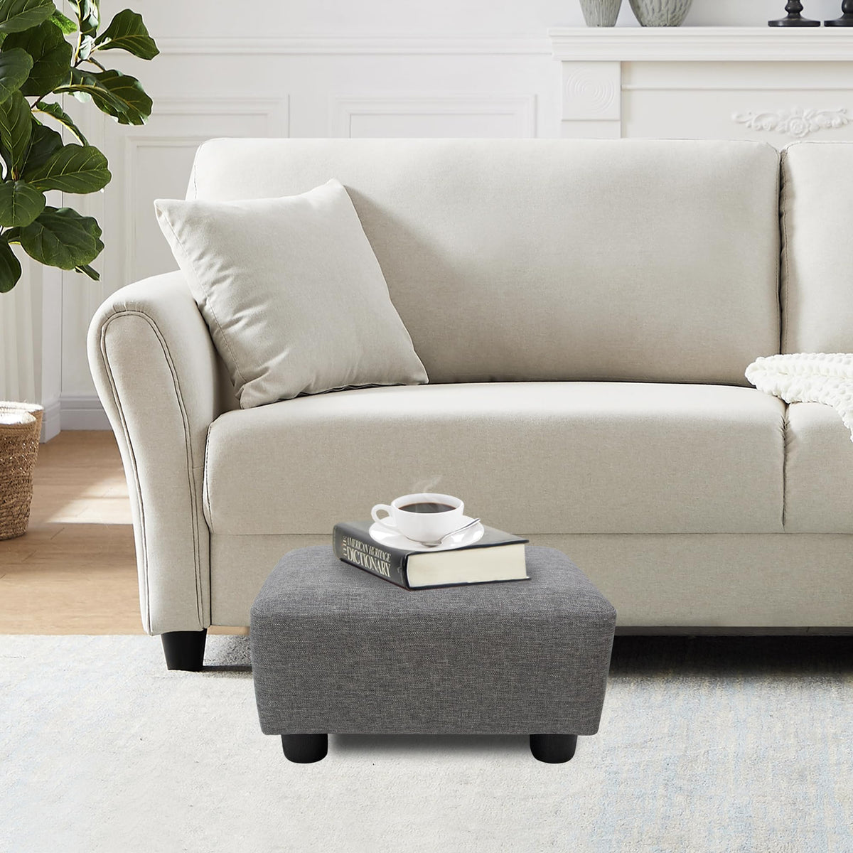 CAROLMADE linen-grey foot rest cover offers soft support