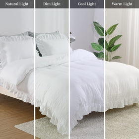 CAROMIO bedding on a bed creates a stylish French country-inspired bedroom vibe.