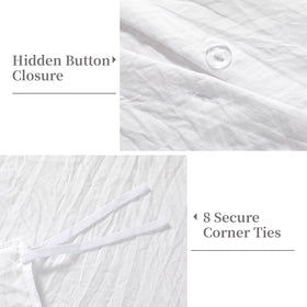 CAROMIO inner ties secure the duvet for movement-free nights.