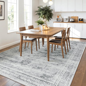 Timeless vintage medallion pattern brings retro charm to entryways, kitchens, and living spaces.