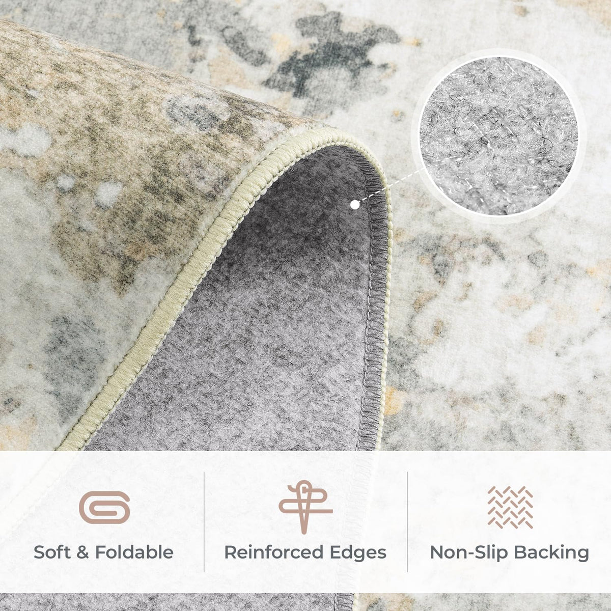 Carpelux bedroom rug for nursery spaces with cozy design