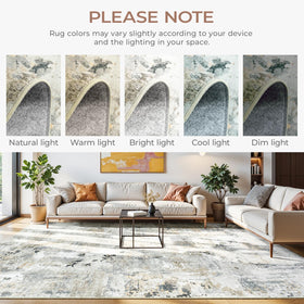 Carpelux pet-friendly rug speckled design hides everyday messes
