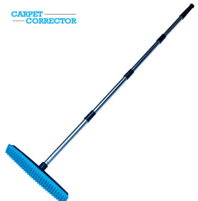 Carpet Corrector wide 12-inch head speeds refresh across hallways and stairs.