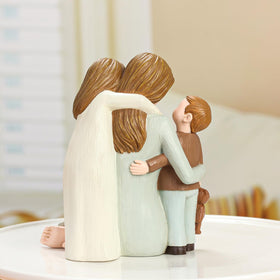 Carracci mother with daughter figurine ideal shelf decor for family moments