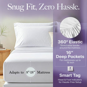 Carressa Linen queen pillowcases demonstrate crisp edges and durable, soft finish.