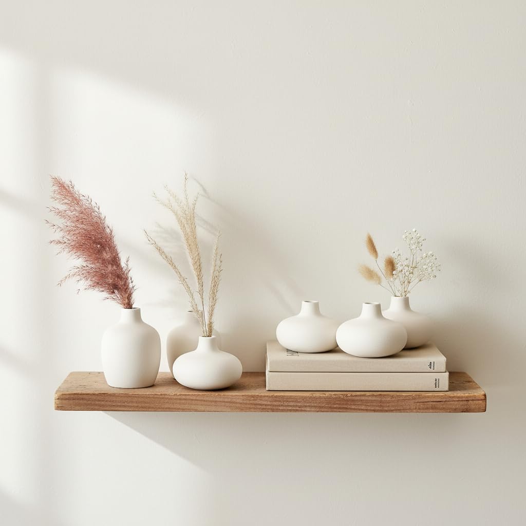 Carrot's Den donut bud vase empty display for chic shelf styling