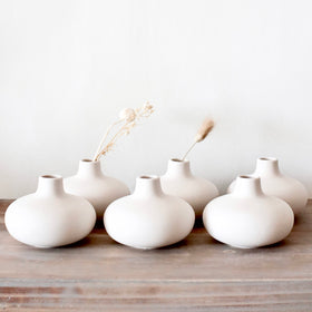 Carrot's Den donut vases blend with multiple decors for versatile home styling