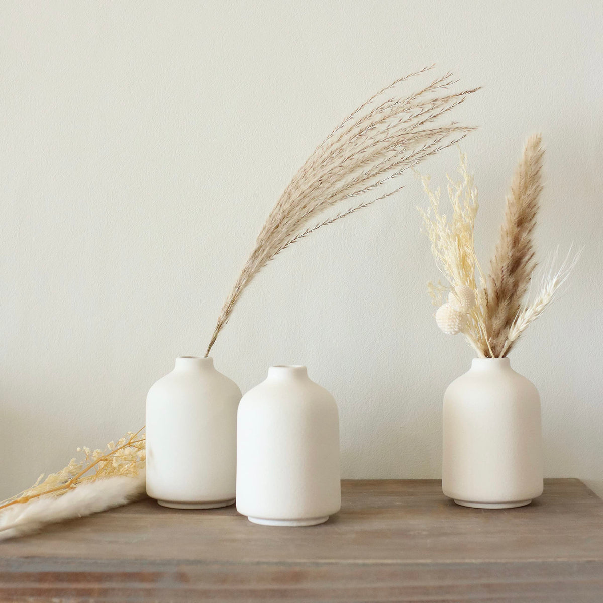 Carrot's Den vases work with wet or dry arrangements for flexibility.