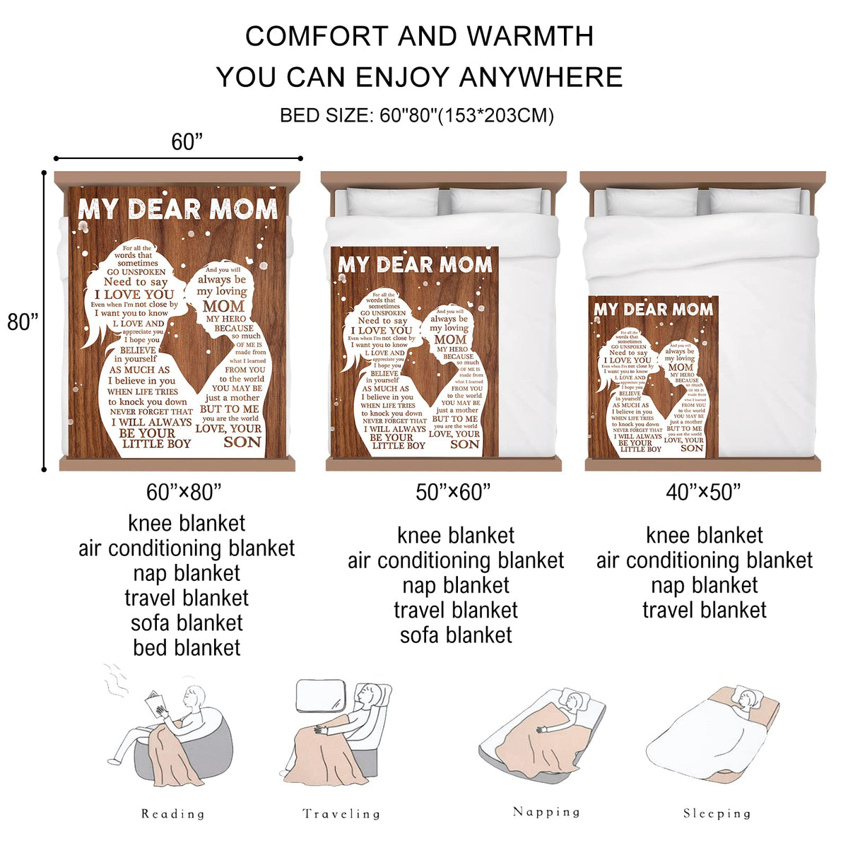 Carryeasy 50x60 throw offers versatile warmth and drape