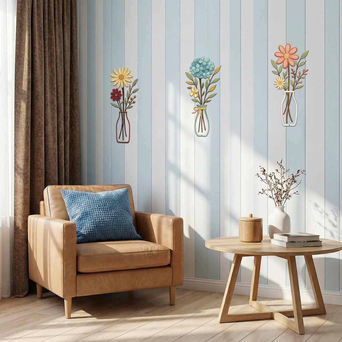 CarryWise wall decor blends boho textures with minimalist lines for versatile styling across spaces.