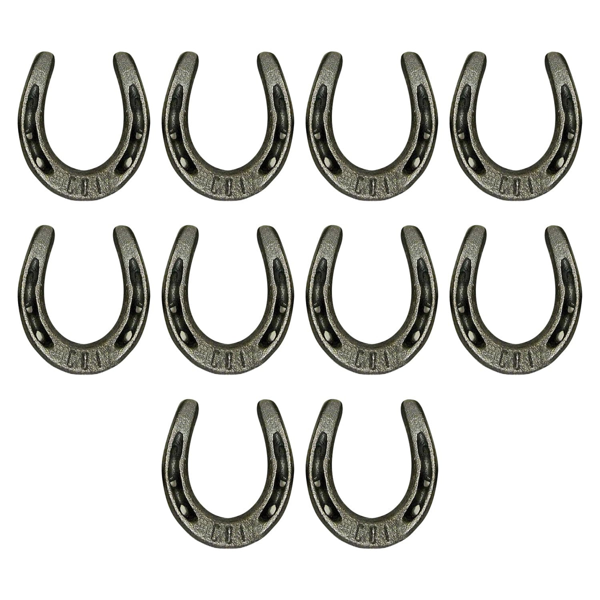 Carvers Olde Iron mini horseshoes ideal for crafts and rustic wall art.
