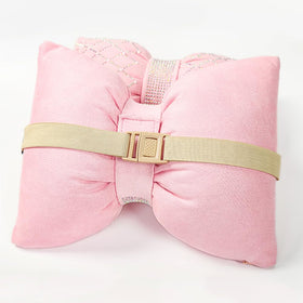 Carwales crystal-decor neck pillow offers elegant sparkle and support.