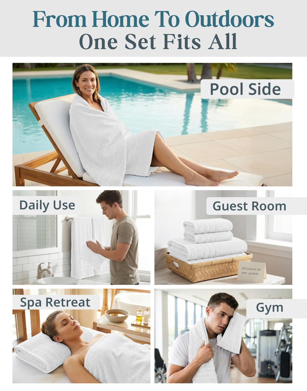 Casa Platino fast-dry towels ideal for travel and gym bags
