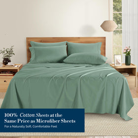 Casa Platino Queen sheets close-up shows deep-pocket fit for secure bedding.