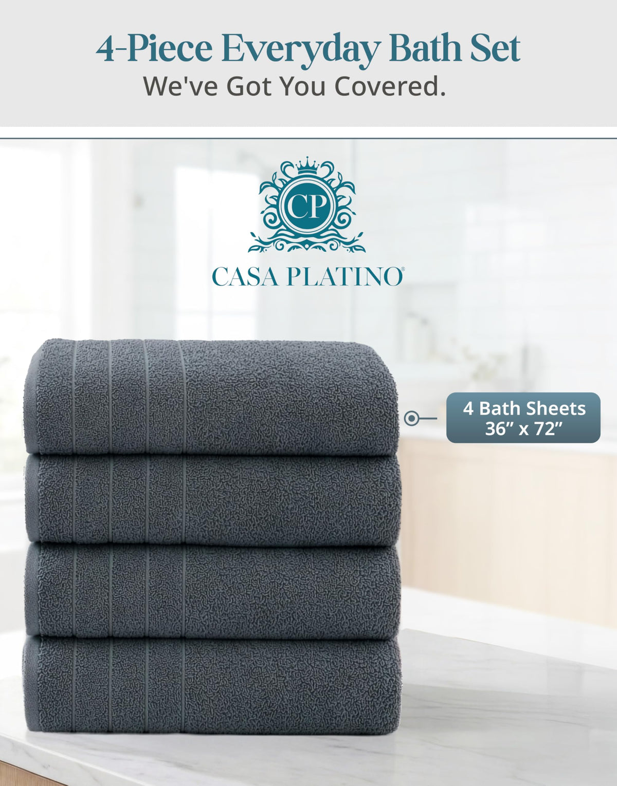 Casa Platino quick-dry towels ready for gym or travel use
