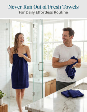 Casa Platino 100% cotton fibers deliver durable fluff and reliable absorbency